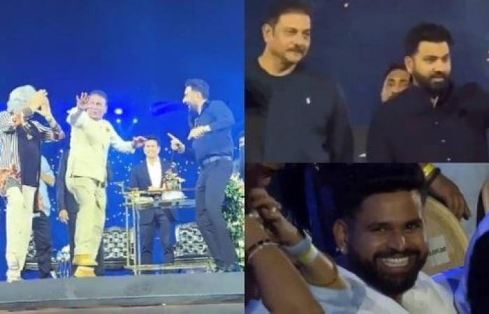 Sunil Gavaskar, 75 anni, canta e balla “Om Shanti Om”; Shreyas Iyer non riesce a smettere di ridere quando Rohit Sharma gli chiede di unirsi