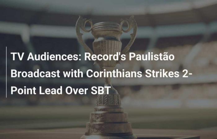 Il record di Paulistão con il Corinthians è di 2 punti di vantaggio sull’SBT