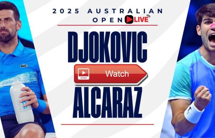 [+Here’s how To WatcH!] Novak Djokovic Vs Carlos Alcaraz Diretta streaming [Australian Open 2025] e canale televisivo