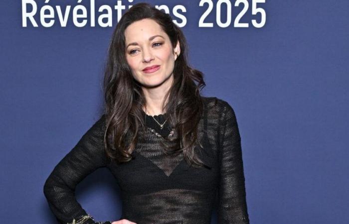 Marion Cotillard e il suo lungo abito trasparente di Chanel affascinano la serata delle Rivelazioni di César