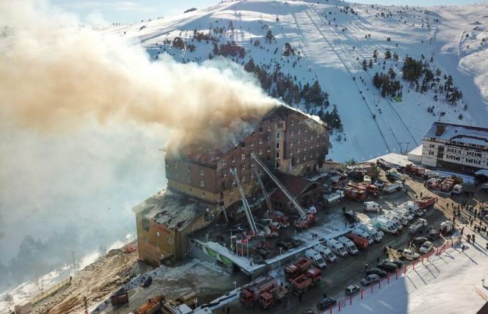 66 morti nell’incendio di un albergo nella stazione sciistica