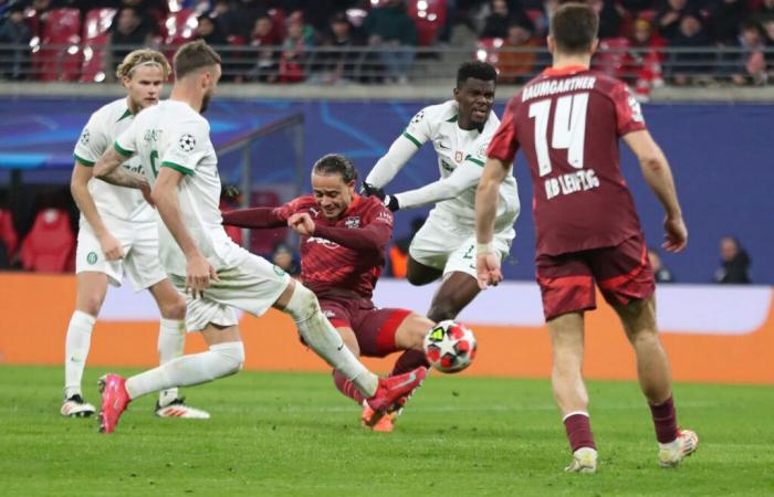 Il Lipsia vince la sua prima partita stagionale in C1 contro lo Sporting – C1 – J7 – RB Leipzig-Sporting (2-1)