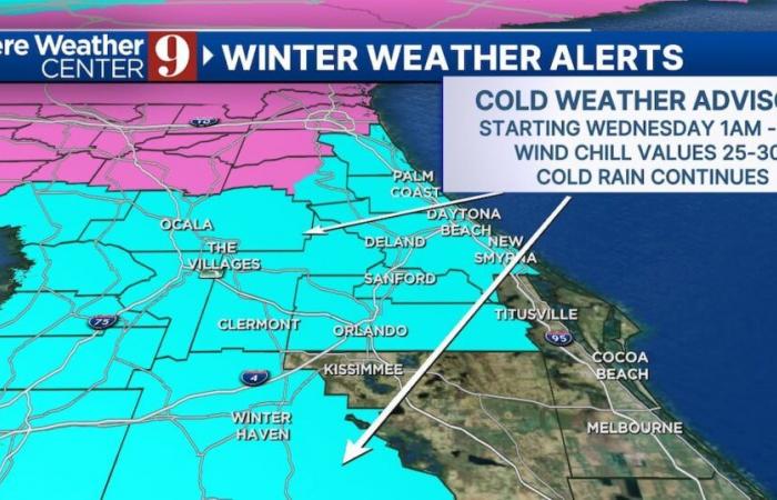 Pioggia gelata e pioggia fredda mattutina prevista in tutta la Florida centrale – WFTV