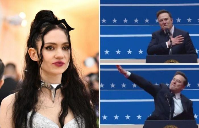 Gli estremisti di destra esultano per il “saluto nazista” di Musk, mentre l’ex partner Grimes prende le distanze