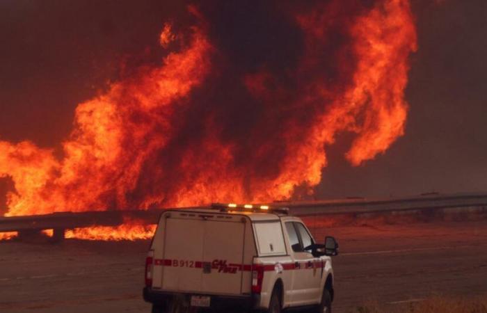 Los Angeles nuovamente minacciata da un violento incendio