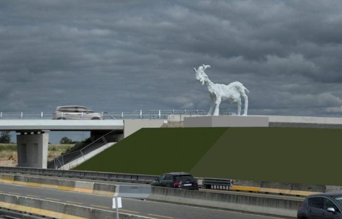 Indre-et-Loire: la capra di Audiard sulla A10 a Sainte-Maure-de-Touraine: eccoci qua!