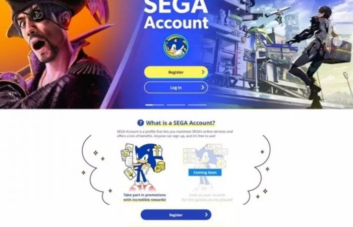 Sega lancia un account unificato per i suoi servizi e giochi