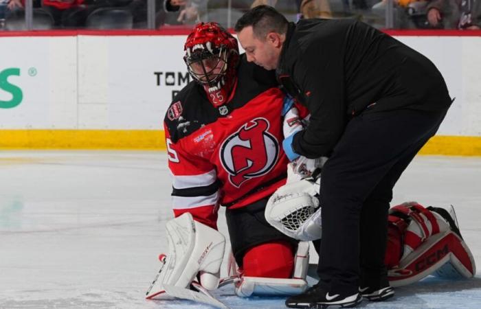 Markstrom si è infortunato nella partita contro i Bruins