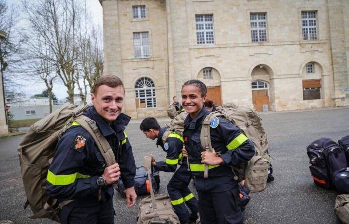 il primo distaccamento della Sicurezza Civile di Libourne è tornato da Mayotte