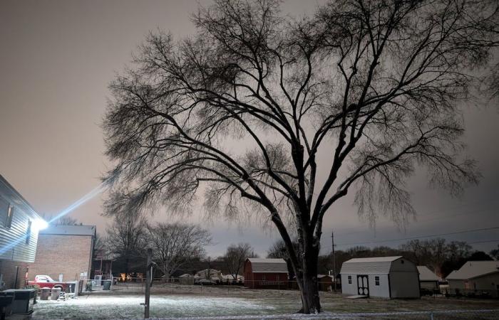 La neve ricopre l’area di Charlotte nel gelido clima invernale