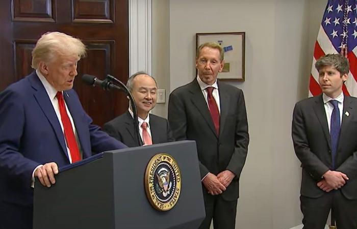 Il presidente Trump annuncia il progetto di investimento Stargate AI con 500 miliardi di dollari da MGX, OpenAI, Oracle e Softbank