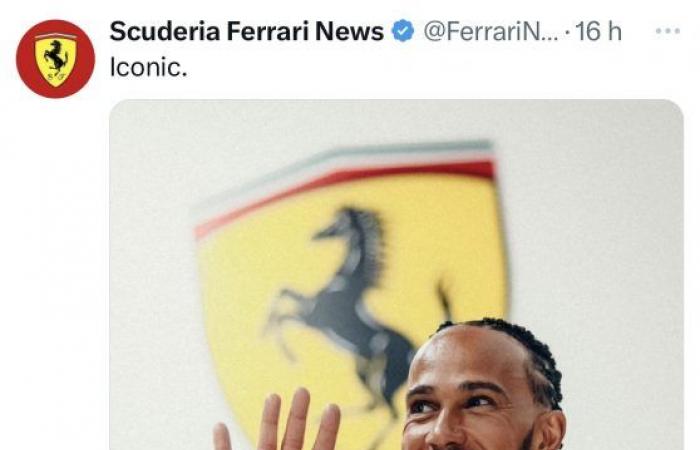 22 GENNAIO 2025. STORIA LEWIS HAMILTON GUIDA E GUIDA BENE LA SUA FERRARI A FIORANO