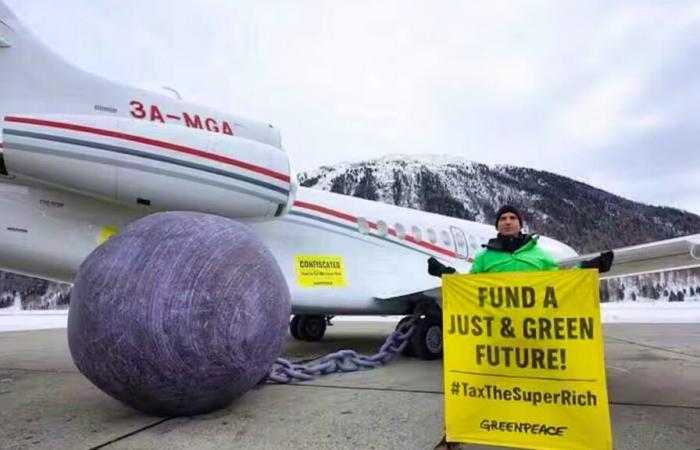 Greenpeace “confisca” i jet dei ricchi