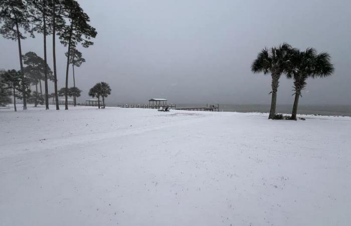 La storica tempesta invernale porta nevicate record in Florida