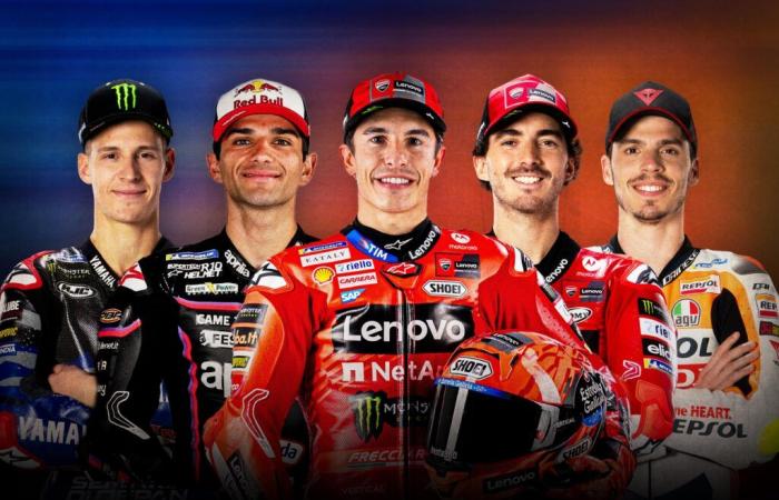 Cinque Campioni del Mondo MotoGP™ in griglia nel 2025