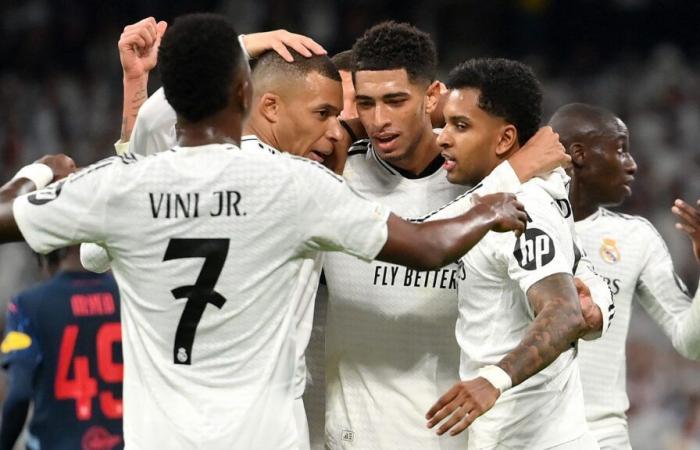 Jude, è sporco! Bellingham produce uno scandaloso assist di tacco per realizzare il sublime gol di Rodrygo mentre il Real Madrid prende il controllo contro il Red Bull Salisburgo