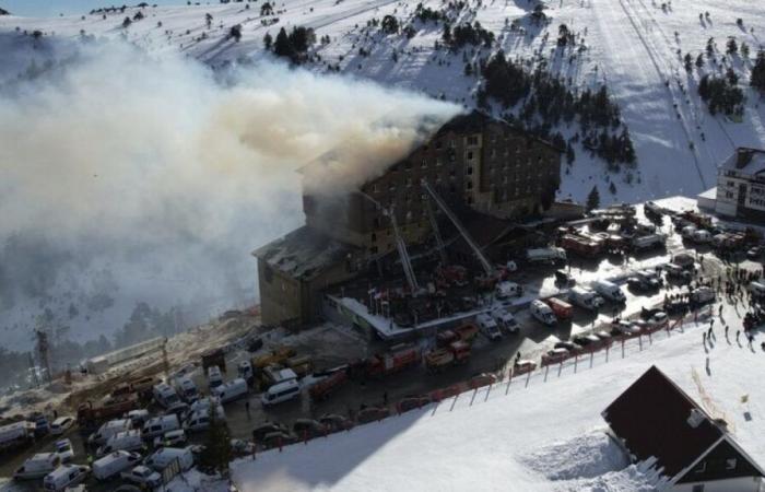 Le indagini iniziano dopo l’incendio mortale in un hotel nella stazione sciistica turca