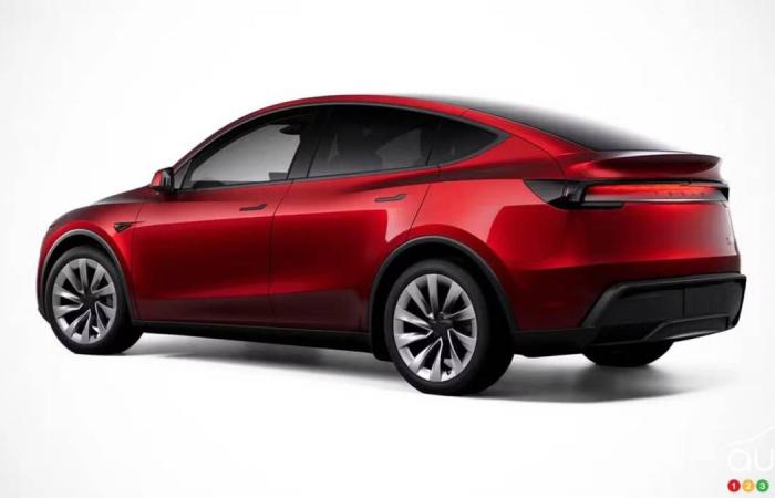 Una versione aggiornata della Tesla Model Y appare in Cina