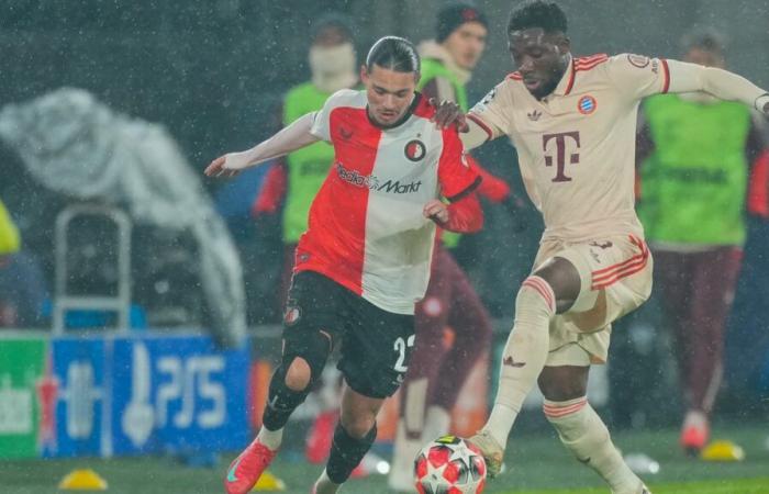 Alphonso Davies del Bayern Monaco si è infortunato durante una partita di Champions League