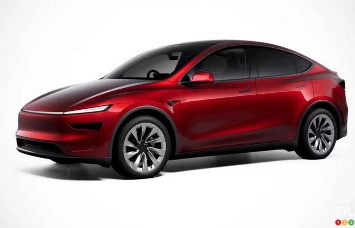 Una versione aggiornata della Tesla Model Y appare in Cina