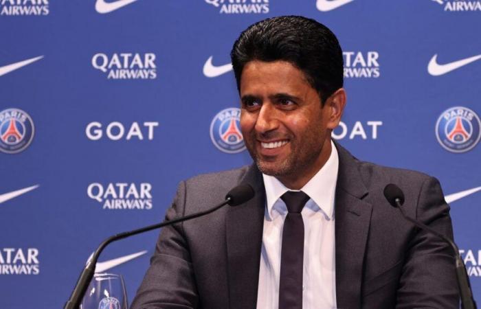 la reazione emotiva di Nasser Al-Khelaïfi