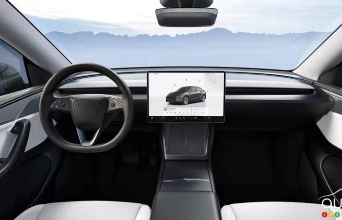 Una versione aggiornata della Tesla Model Y appare in Cina