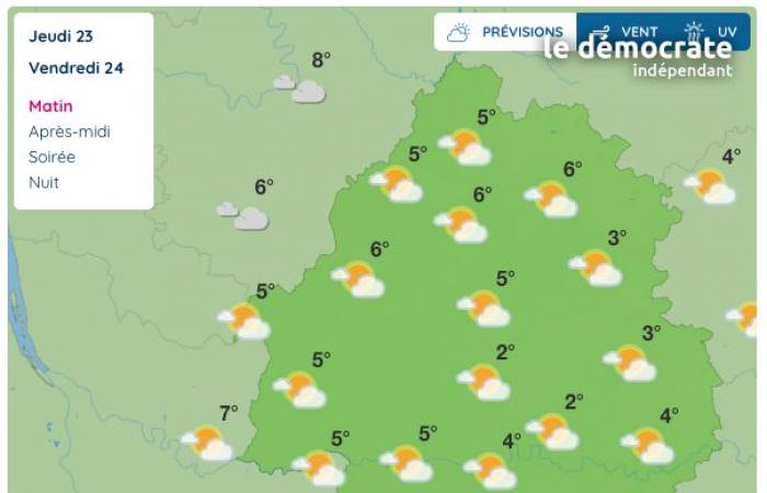 Dordogne, che tempo fa il tempo a venerdì 24 gennaio?