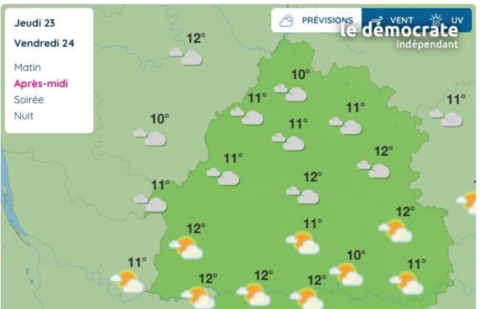 Dordogne, che tempo fa il tempo a venerdì 24 gennaio?