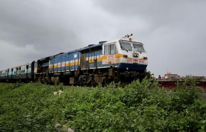 sospetto incendio semina il caos su un treno in India