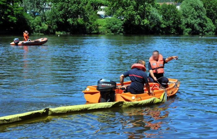 Inquinamento inspiegabile del Garonne rilevato a sud di Tolosa, una diga assorbente installata dai vigili del fuoco