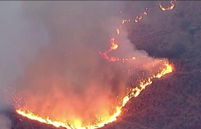 Una nuova fiammata infuria nel nord della città californiana