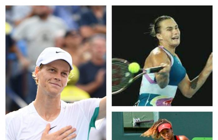 Jannik Sinner, Aryna Sabalenka, Naomi Osaka evidenziano “MGM Rewards Slam” a Las Vegas marzo 1,