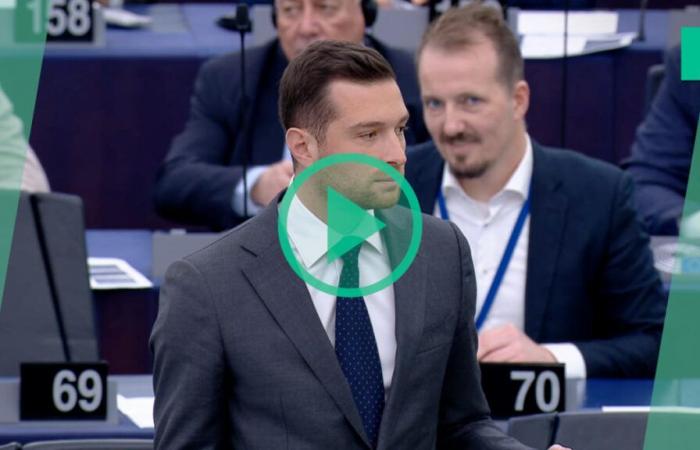 Jordan Bardella salta la sua trovata pubblicitaria al Parlamento Europeo dopo una mozione d’ordine