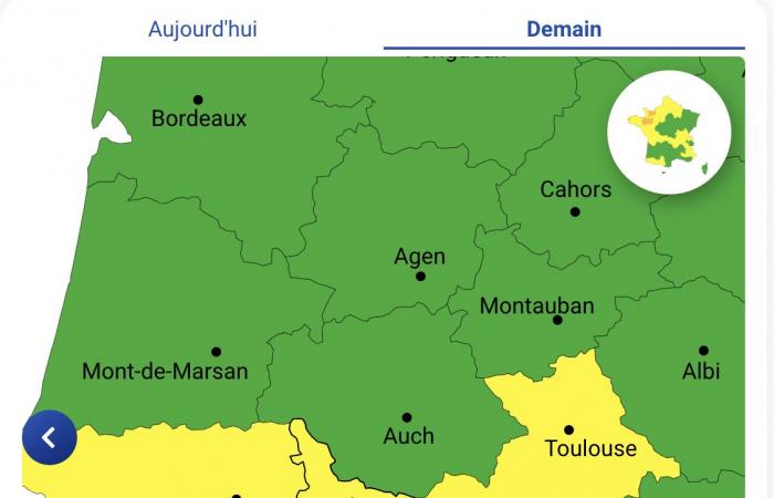 I Pirenei Atlantici, gli Alti Pirenei, l’Alta Garonna e l’Ariège in allerta gialla domenica 26 gennaio