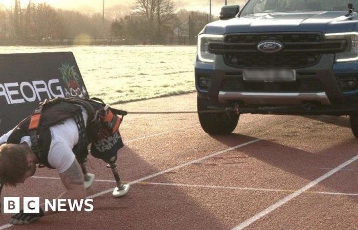 Amputer Ex Marine Mark Ormrod spera per il record di camion