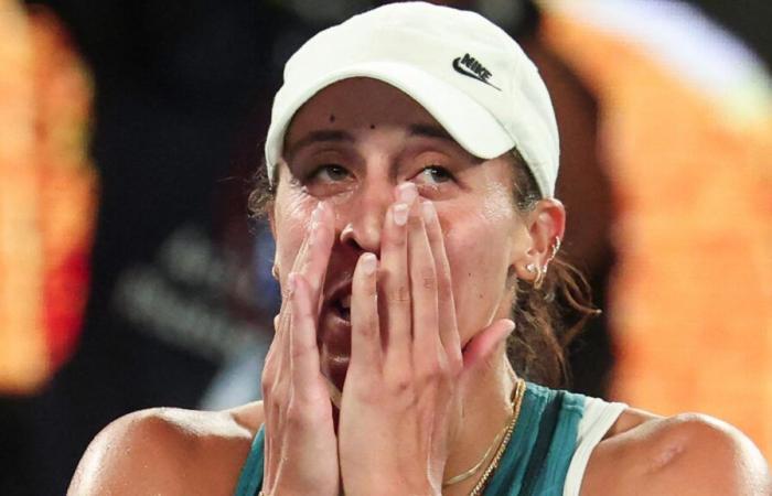 Madison Keys in lacrime all’Australian Open dopo aver vinto il suo primo titolo Grand Slam