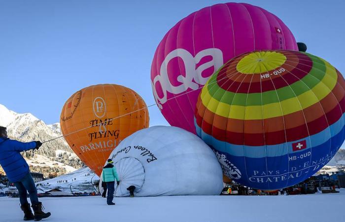 Festa delle mongolfiere a Château d’Oex (VD): primo giorno annullato