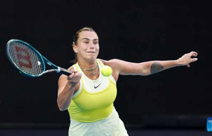 Punti salienti della finale dei singoli femminili al Torneo australiano di tennis Open a Melbourne-Xinhua