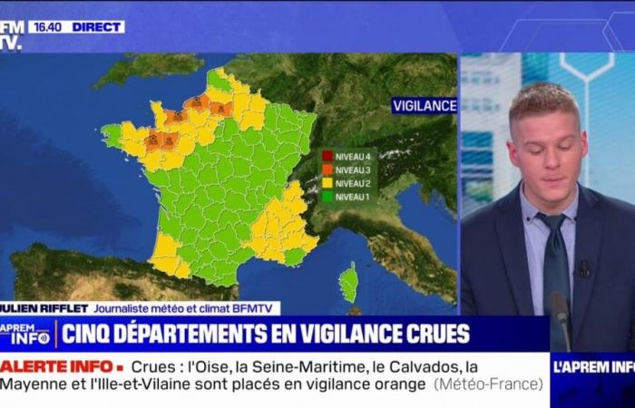 Cinque dipartimenti collocati in vigilanza grezza arancione da Météo-France