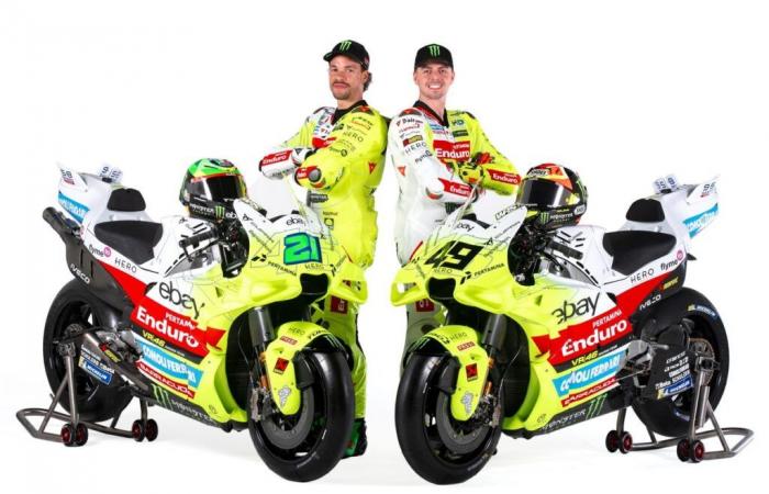 VR46 svela la sua Ducati per la stagione MotoGP 2025