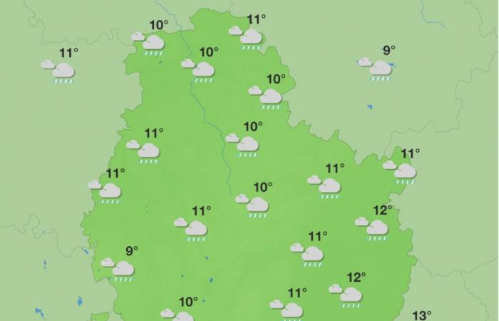 Weekend Weather in Côte-D’or-Meteo misto per Saint-Vincent Tournante a LaDoix-Serrigny