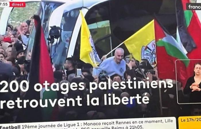 Franceinfo si scusa dopo aver fatto riferimento a “200 ostaggi palestinesi” rilasciati da Israele