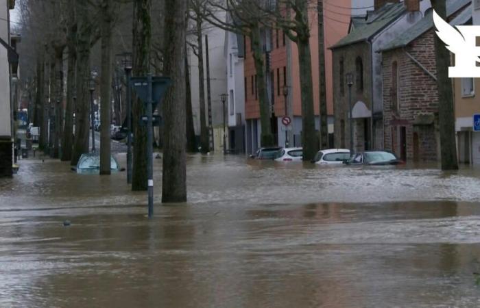 immagini delle impressionanti inondazioni nell’ovest della Francia