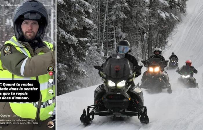 Un video SQ sui limiti di velocità della motoslitta reagiti su tiktok