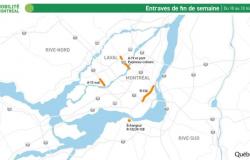 Ostacoli del fine settimana: Route 136 e il ponte Papineau-Leblanc da evitare