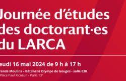 Giornata annuale di studio per i dottorandi della LARCA (Paris Cité)