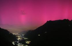 Aurora boreale in Svizzera dopo una tempesta solare