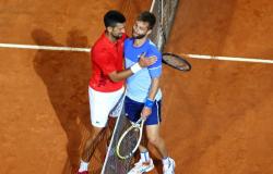Novak Djokovic troppo forte per Corentin Moutet