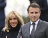 FOTO Brigitte Macron, sostenitrice stilosa del presidente, raro bacio in pubblico per la coppia!