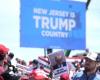 Donald Trump si dirige a Jersey Shore per una manifestazione